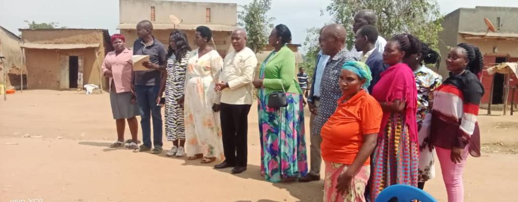 District Roads Committee team during supervision of roads worked on in Q4 Fy 24-24 in the West